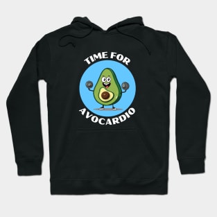 Time For Avocardio | Avocado Pun Hoodie